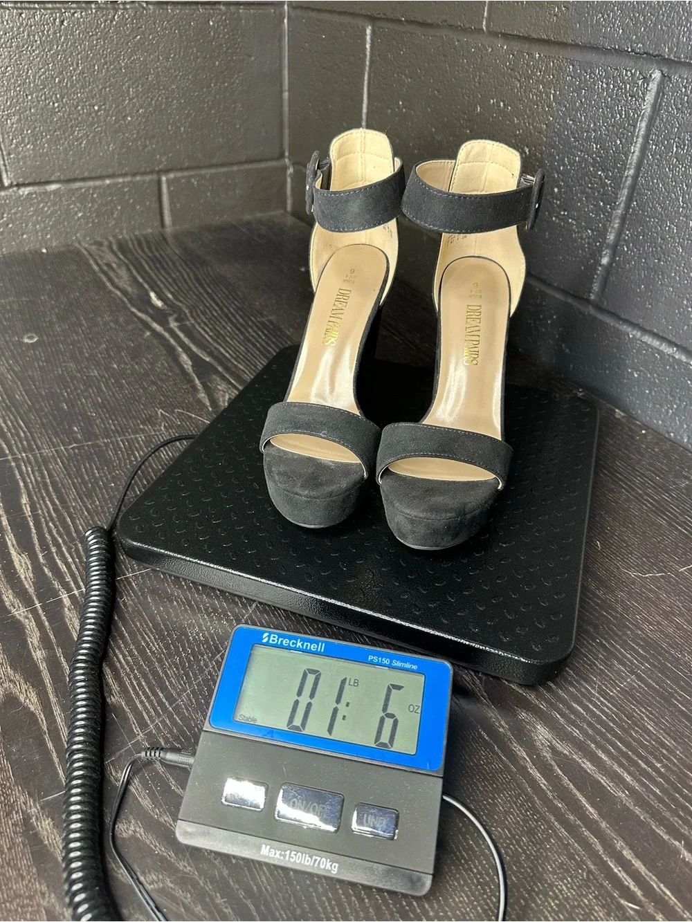 Dream Pairs brand - Black Platform Ankle-Strap High Heels Women’s size 6